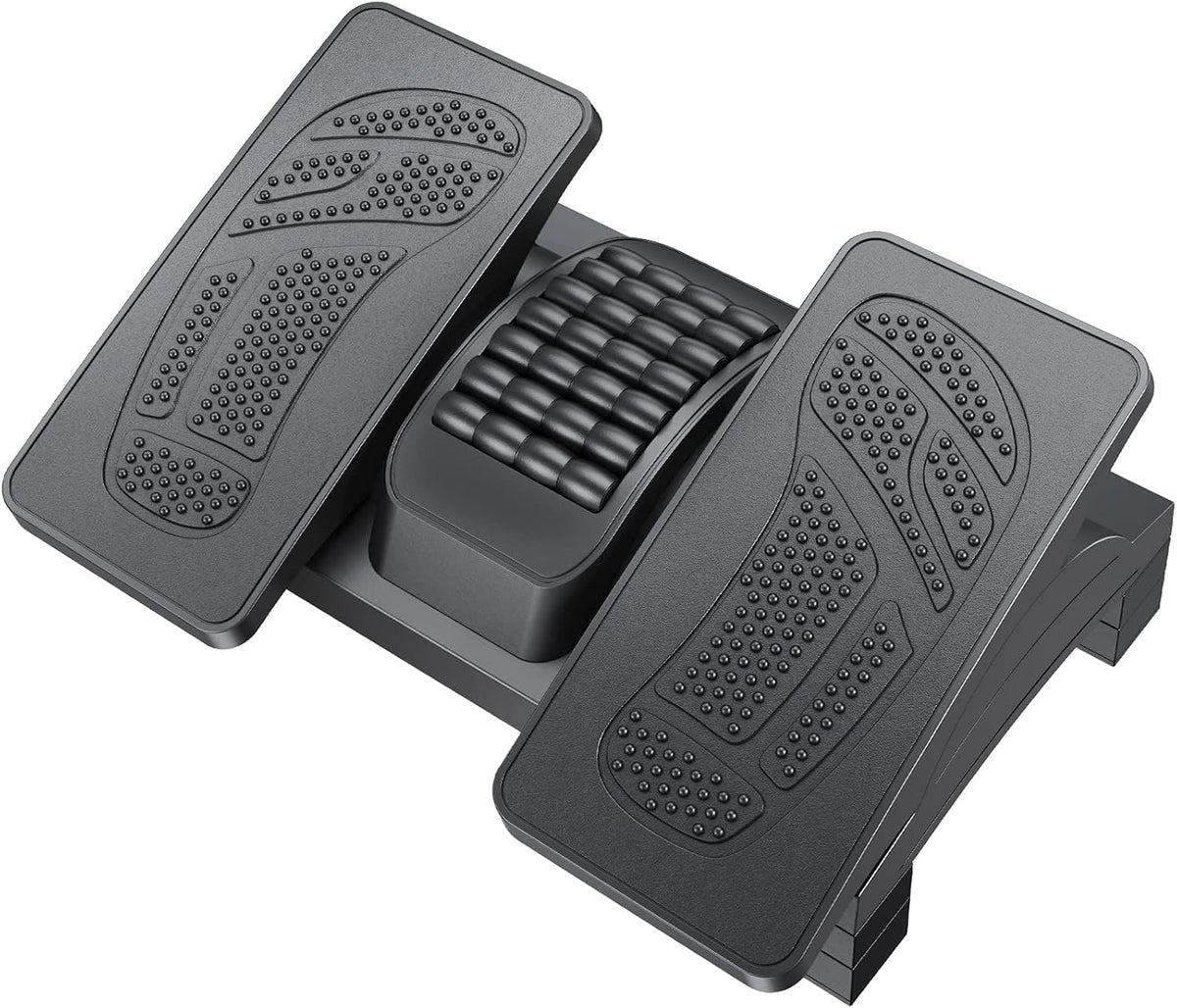Adjustable Foot Rest Under Desk with Massage Texture and Roller