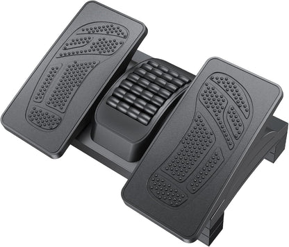 Adjustable Foot Rest Under Desk with Massage Texture and Roller