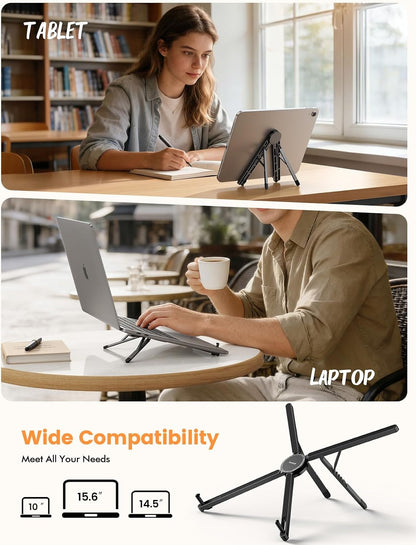 Portable Laptop Stand for Desk Travel 0.47in Ultra-Slim Non-Magnet