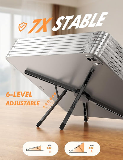 Portable Laptop Stand for Desk Travel 0.47in Ultra-Slim Non-Magnet