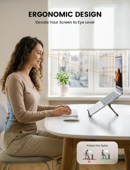 Portable Laptop Stand for Desk Travel 0.47in Ultra-Slim Non-Magnet