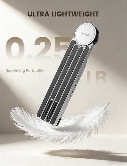 Portable Laptop Stand for Desk Travel 0.47in Ultra-Slim Non-Magnet