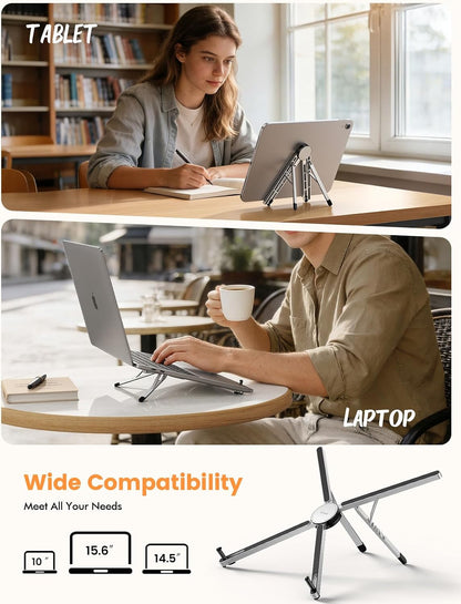 Portable Laptop Stand for Desk Travel 0.47in Ultra-Slim Non-Magnet
