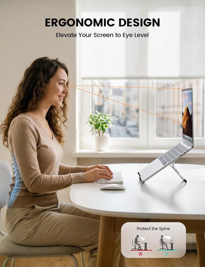 Portable Laptop Stand for Desk Travel 0.47in Ultra-Slim Non-Magnet