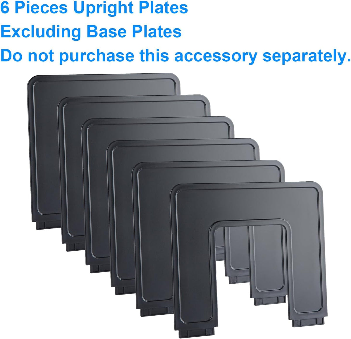 Adjustable Vertical File Sorter Sturdy Plastic Expandable Upright File Holder, Desktop Binder Organizer, School Office File Organizer Bookshelf Divider, Assemble Easily Endlessly, Black