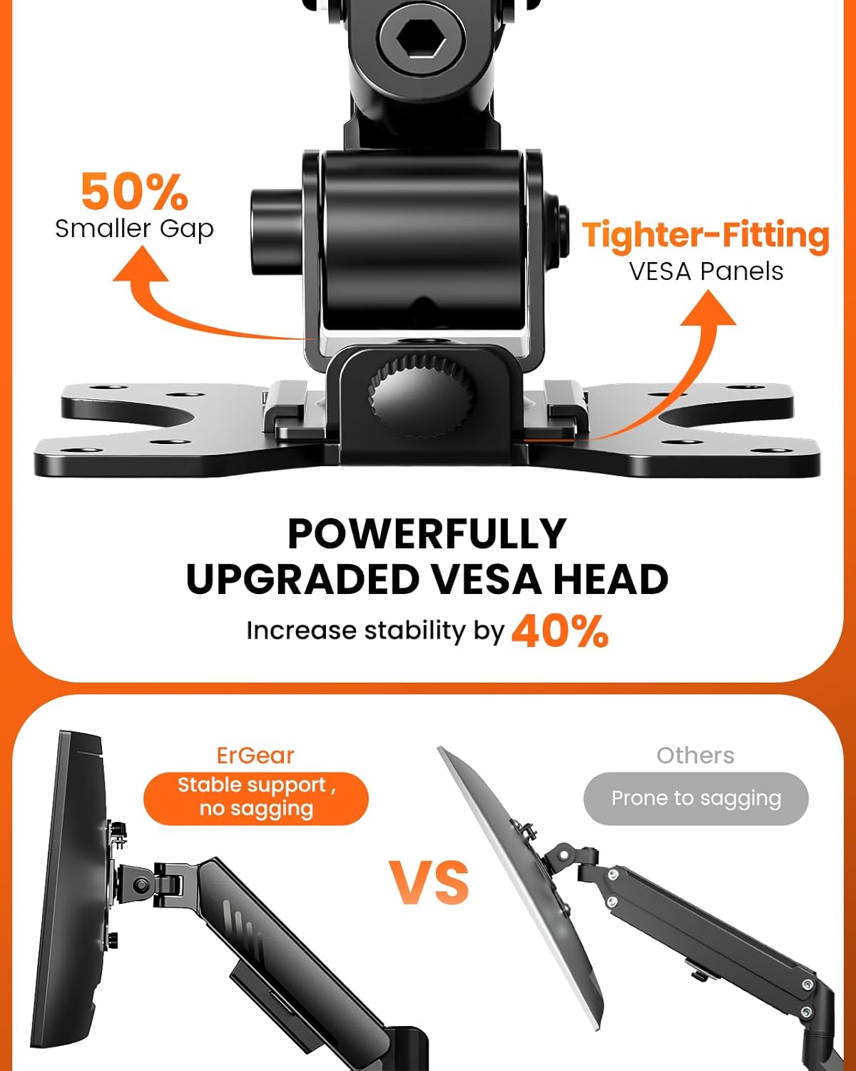 Dual Monitor Stand up to 33 inches Screen, Load-Bearing Max 22 lbs Each Arm, Adjustable Dual Monitor Mount, Sturdy Steel vesa Monitor Mount with Stable VESA 75x75 100x100mm