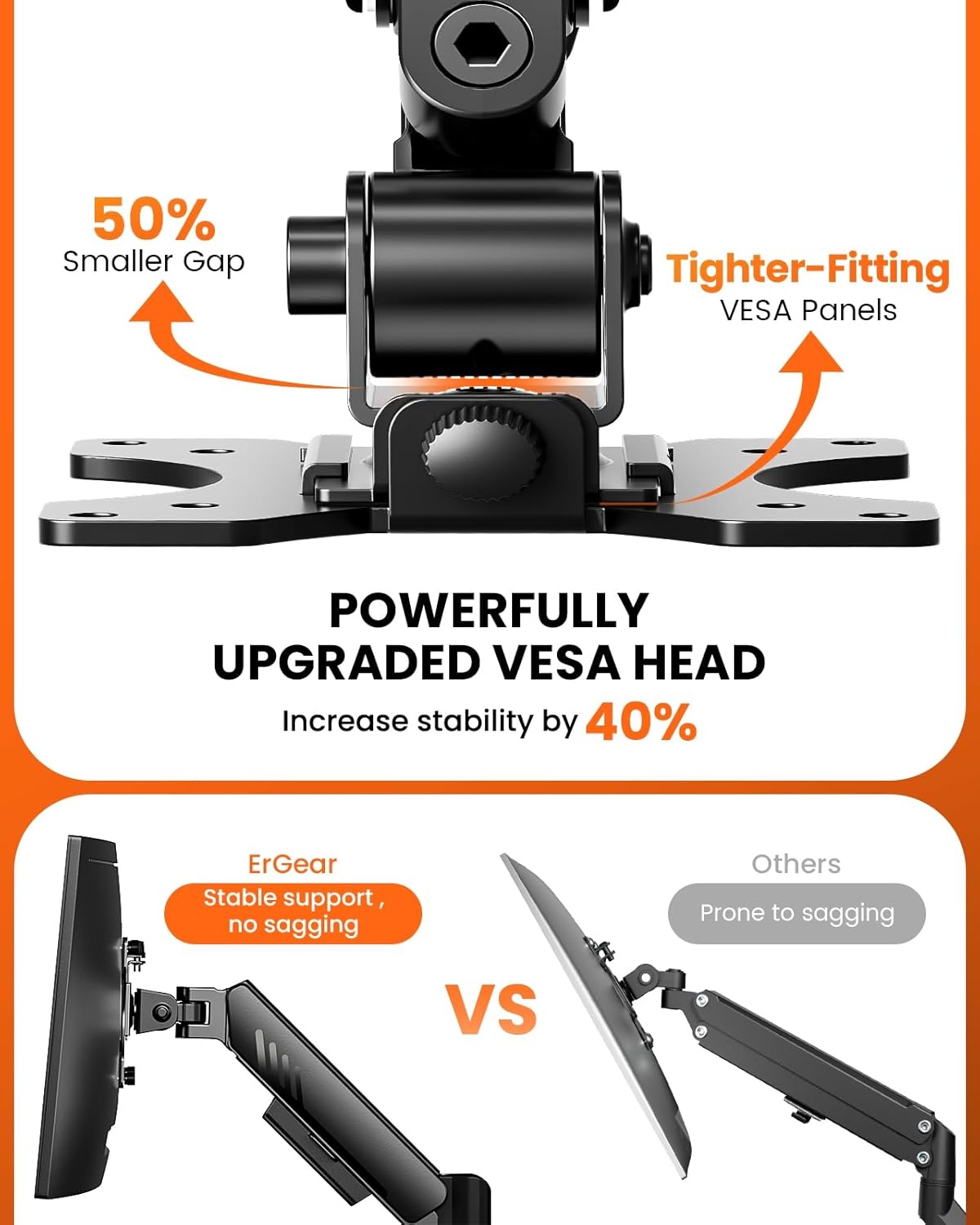Dual Monitor Stand up to 33 inches Screen, Load-Bearing Max 22 lbs Each Arm, Adjustable Dual Monitor Mount, Sturdy Steel vesa Monitor Mount with Stable VESA 75x75 100x100mm