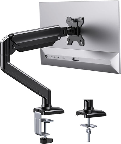 Dual Monitor Stand up to 33 inches Screen, Load-Bearing Max 22 lbs Each Arm, Adjustable Dual Monitor Mount, Sturdy Steel vesa Monitor Mount with Stable VESA 75x75 100x100mm