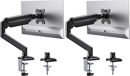 Dual Monitor Stand up to 33 inches Screen, Load-Bearing Max 22 lbs Each Arm, Adjustable Dual Monitor Mount, Sturdy Steel vesa Monitor Mount with Stable VESA 75x75 100x100mm