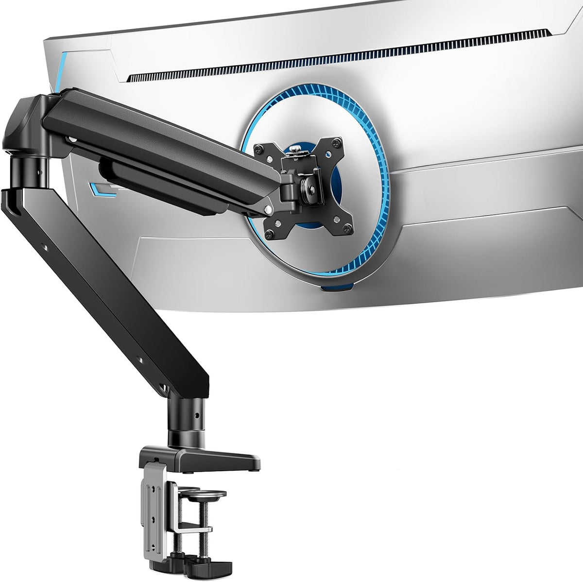 Dual Monitor Stand up to 33 inches Screen, Load-Bearing Max 22 lbs Each Arm, Adjustable Dual Monitor Mount, Sturdy Steel vesa Monitor Mount with Stable VESA 75x75 100x100mm