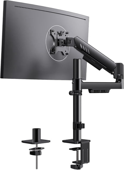 Dual Monitor Stand up to 33 inches Screen, Load-Bearing Max 22 lbs Each Arm, Adjustable Dual Monitor Mount, Sturdy Steel vesa Monitor Mount with Stable VESA 75x75 100x100mm