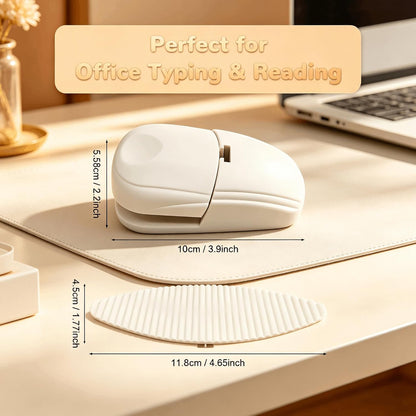 Document Holder for Typing - Document Stand for Desk When Typing,Portable Copies Stand Desktop Document Holder Stand for A4 Paper Documents Office Typing Reading (White)