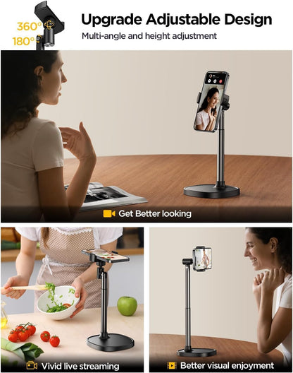 Phone Stand for Desk Angle Height Adjustable Phone Holder iPhone
