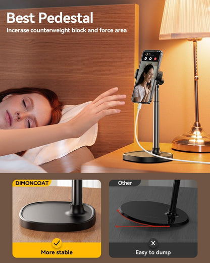 Phone Stand for Desk Angle Height Adjustable Phone Holder iPhone