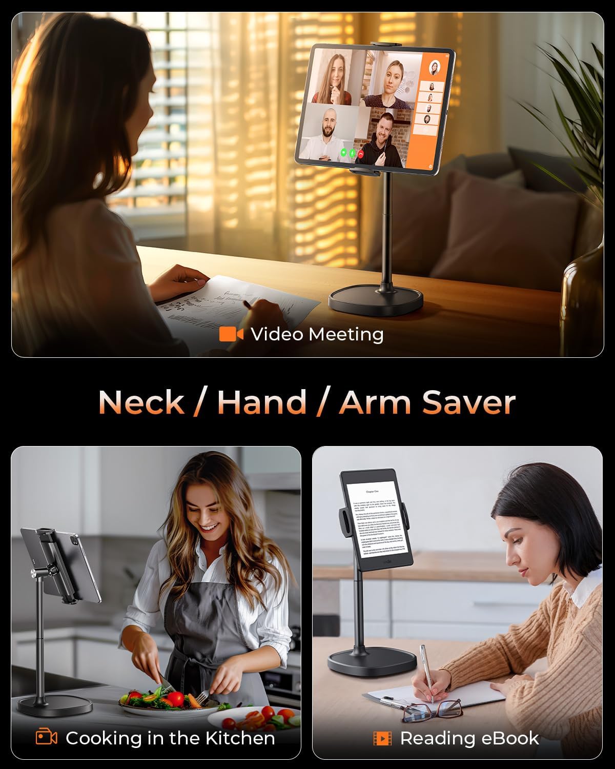 Phone Stand for Desk Angle Height Adjustable Phone Holder iPhone