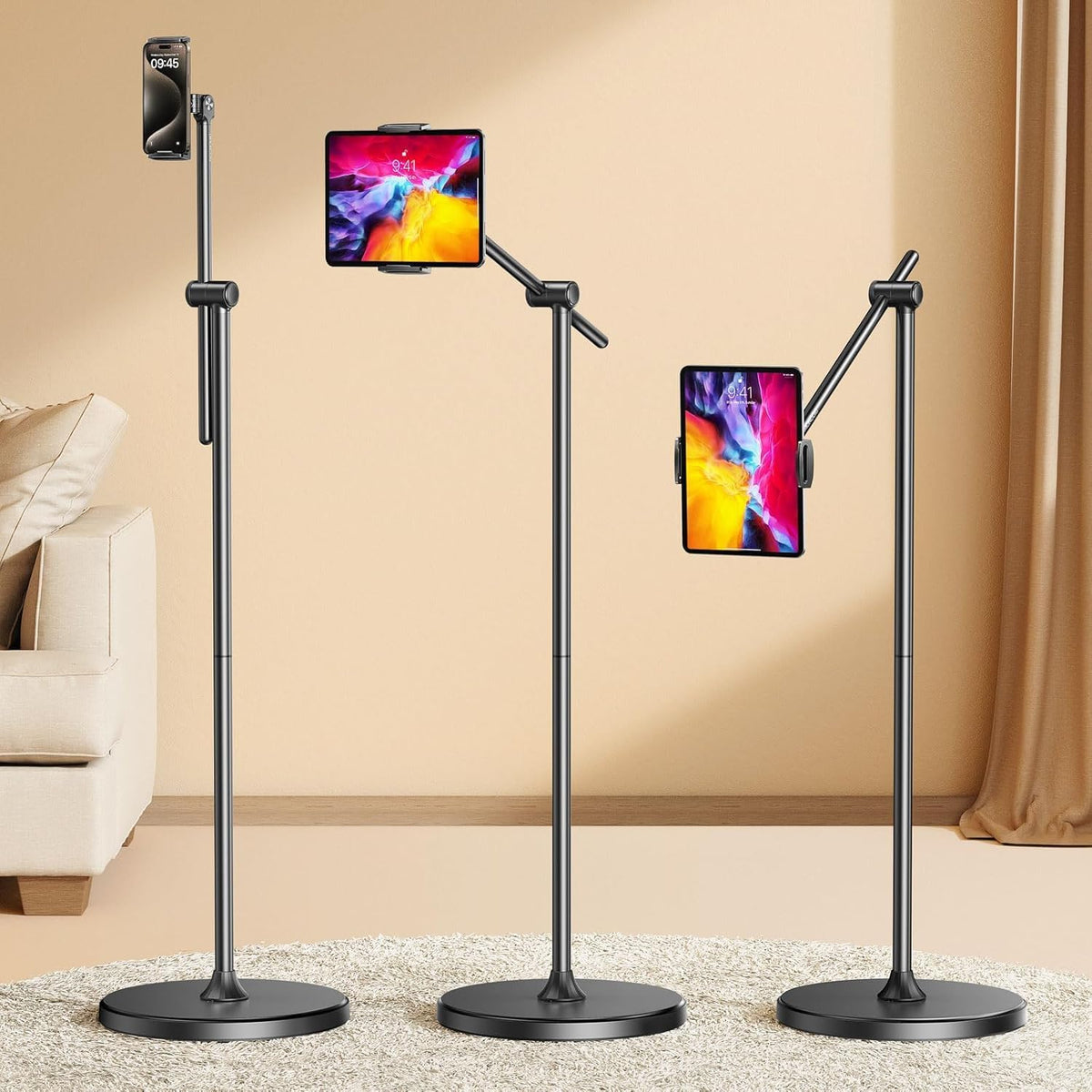 Phone Stand for Desk Angle Height Adjustable Phone Holder iPhone