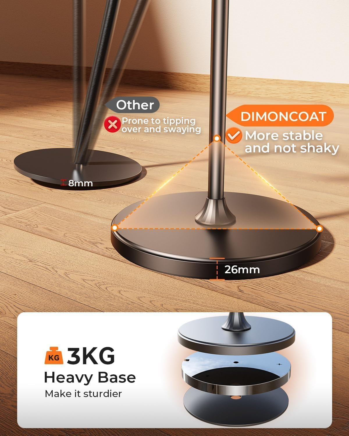 Phone Stand for Desk Angle Height Adjustable Phone Holder iPhone