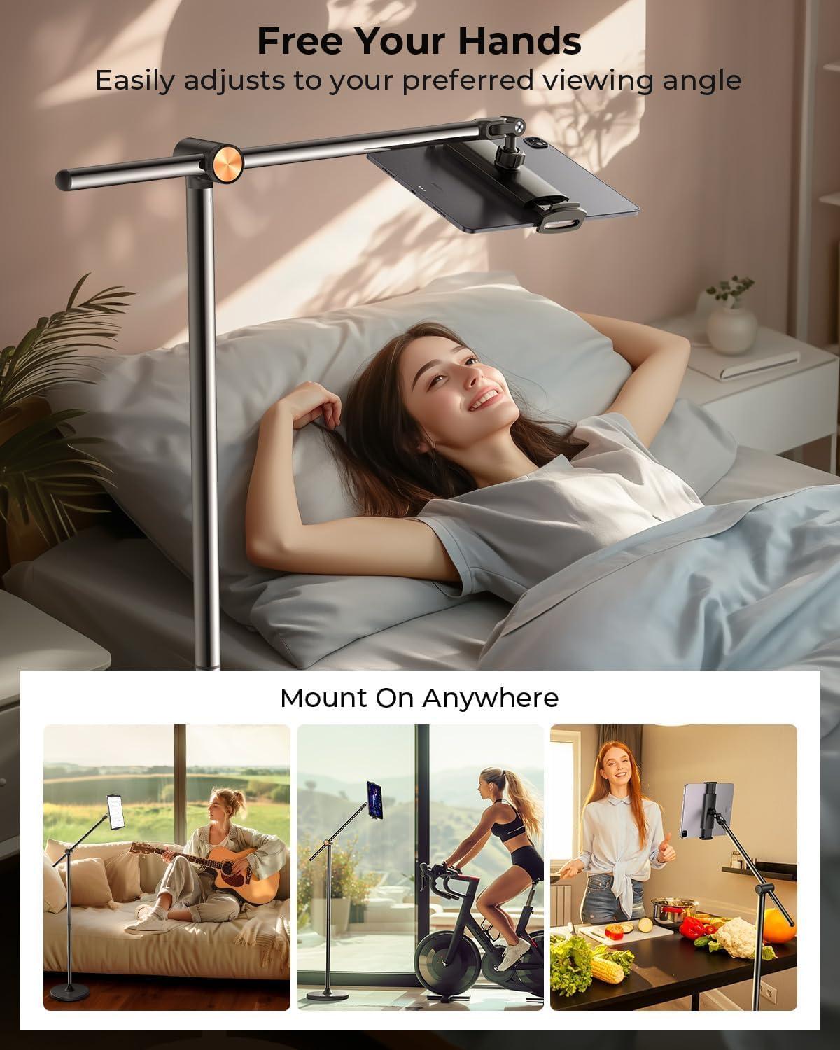 Phone Stand for Desk Angle Height Adjustable Phone Holder iPhone