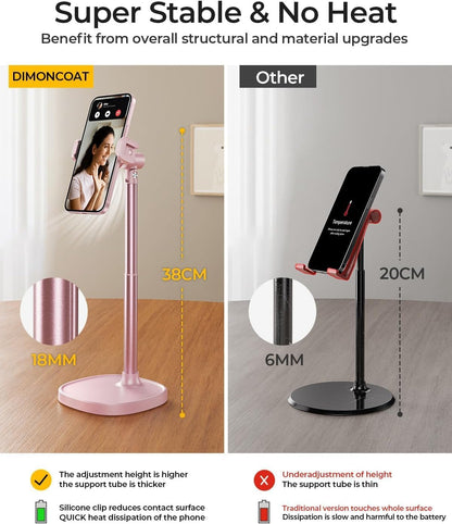Phone Stand for Desk Angle Height Adjustable Phone Holder iPhone