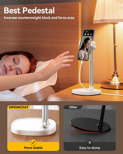 Phone Stand for Desk Angle Height Adjustable Phone Holder iPhone