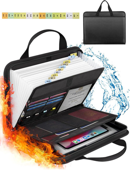 Important Document Organizer Folio Accordion File Organizer