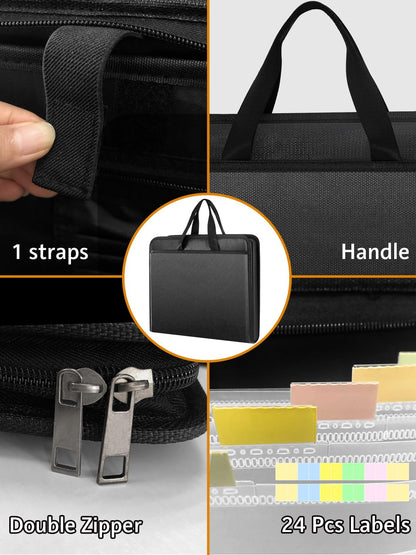 Important Document Organizer Folio Accordion File Organizer
