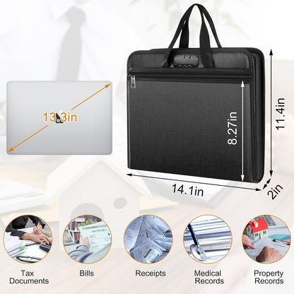 Important Document Organizer Folio Accordion File Organizer