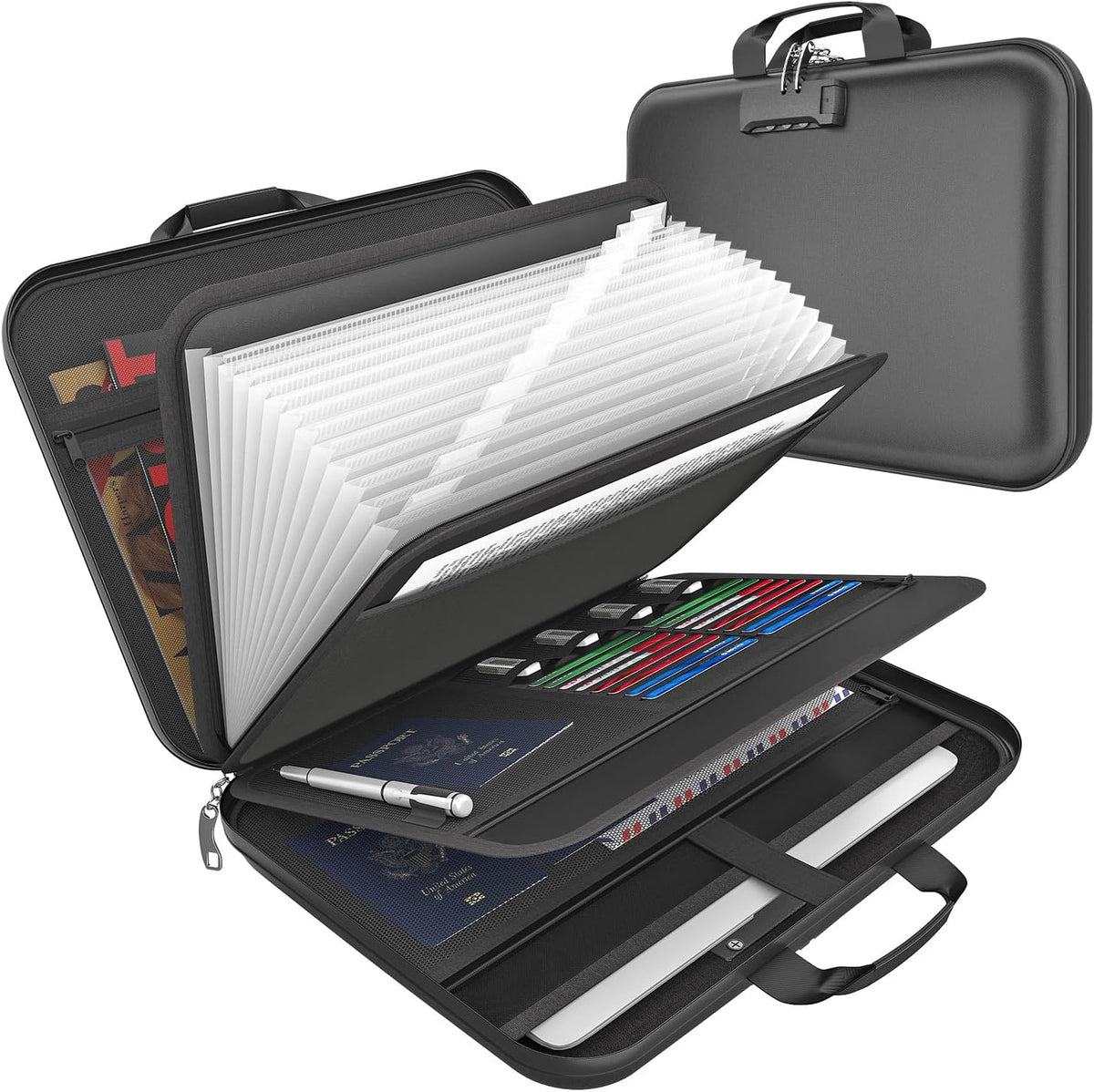 Important Document Organizer Folio Accordion File Organizer