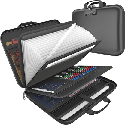 Important Document Organizer Folio Accordion File Organizer