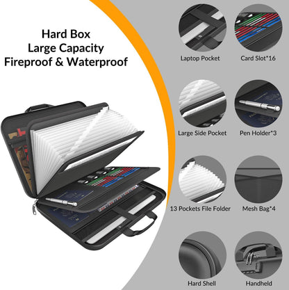 Important Document Organizer Folio Accordion File Organizer
