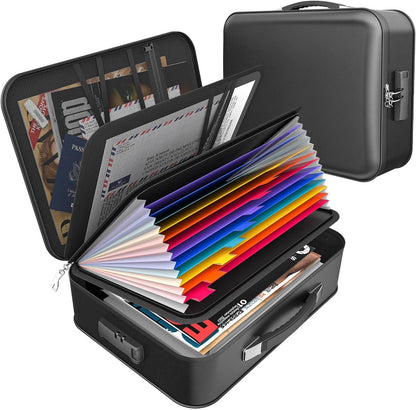 Important Document Organizer Folio Accordion File Organizer