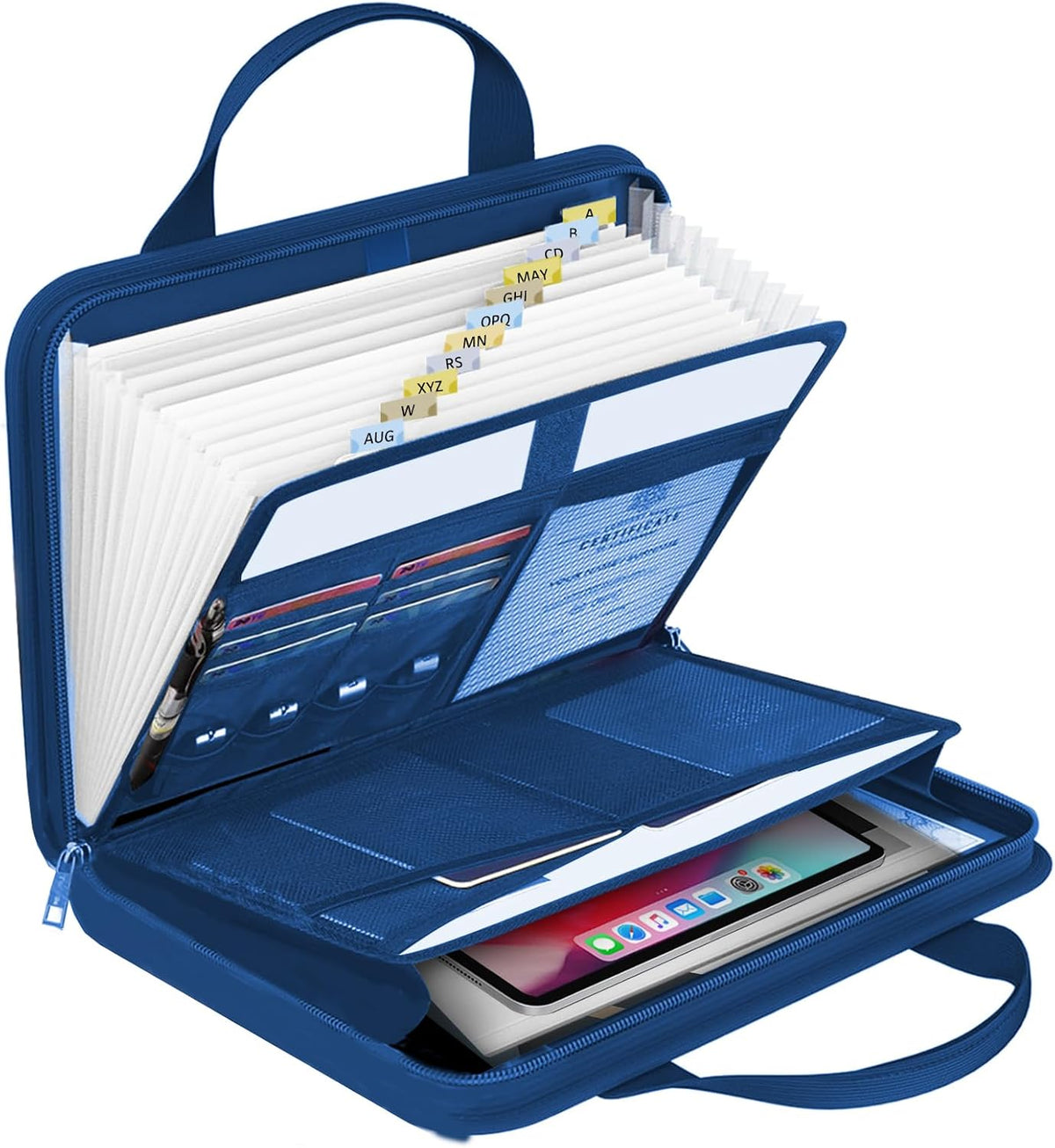 Important Document Organizer Folio Accordion File Organizer