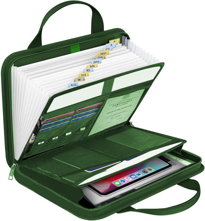 Important Document Organizer Folio Accordion File Organizer