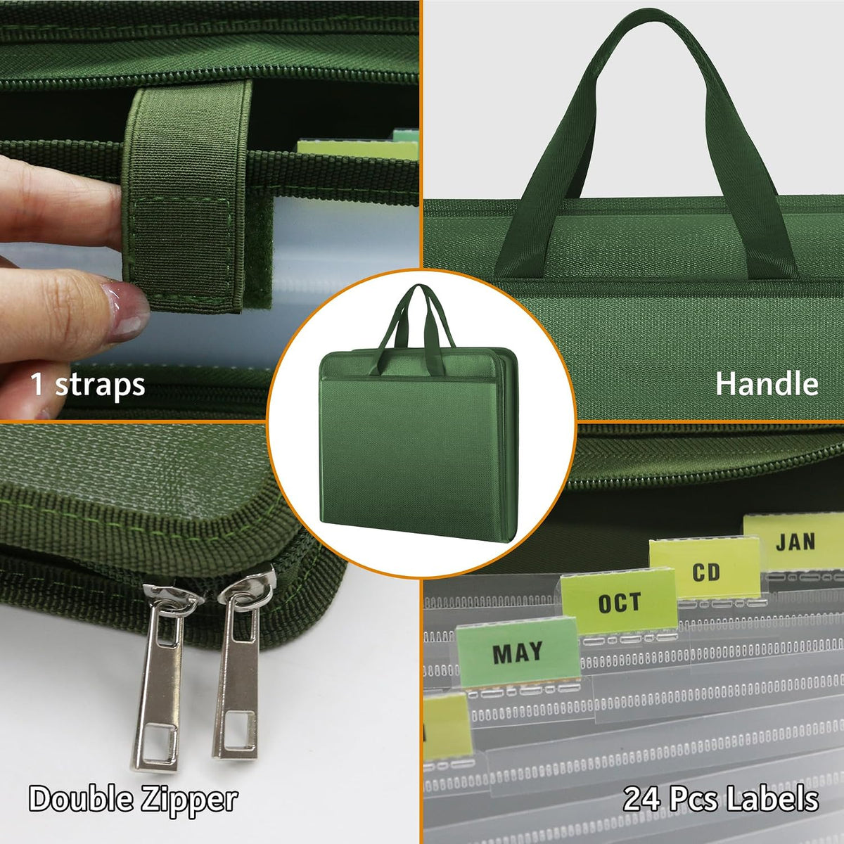 Important Document Organizer Folio Accordion File Organizer
