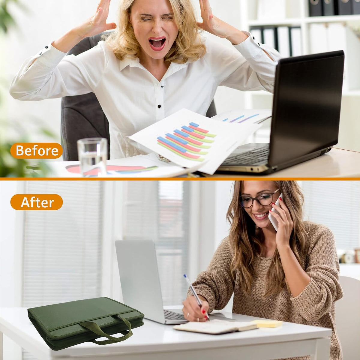 Important Document Organizer Folio Accordion File Organizer