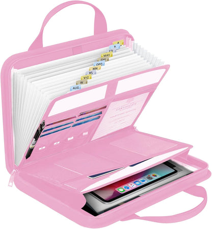 Important Document Organizer Folio Accordion File Organizer