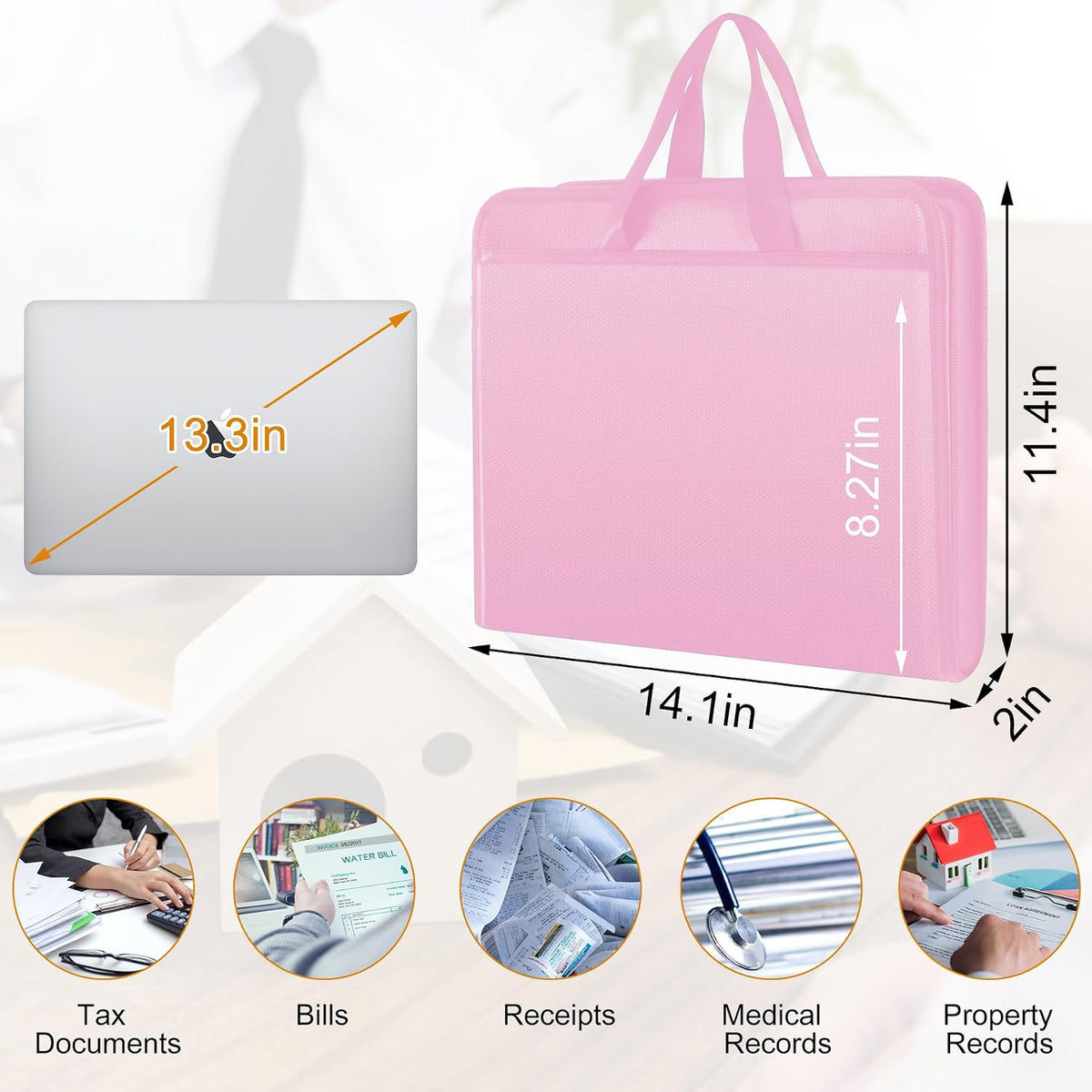 Important Document Organizer Folio Accordion File Organizer