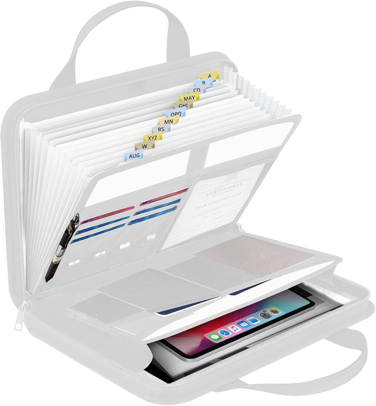 Important Document Organizer Folio Accordion File Organizer