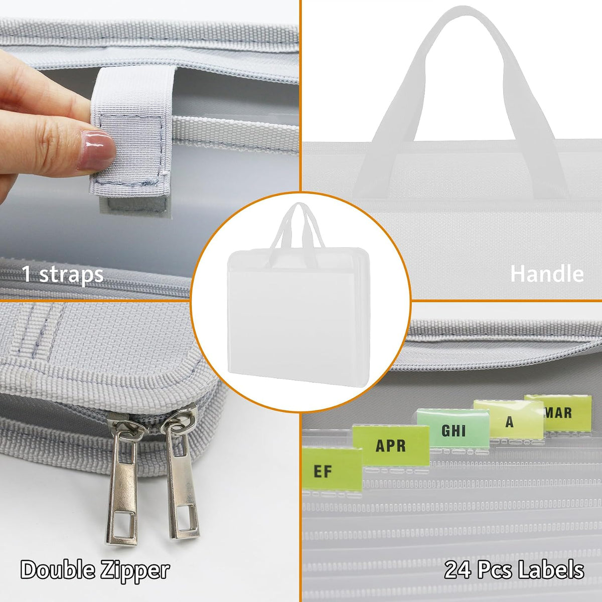 Important Document Organizer Folio Accordion File Organizer