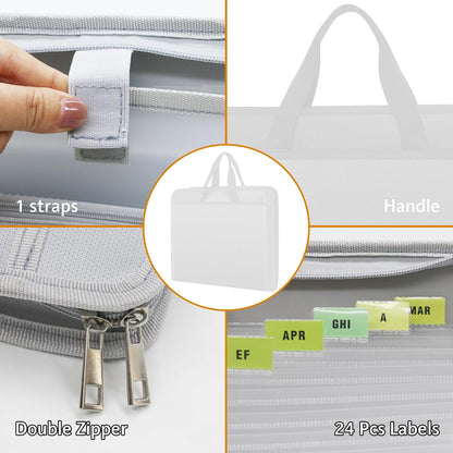 Important Document Organizer Folio Accordion File Organizer