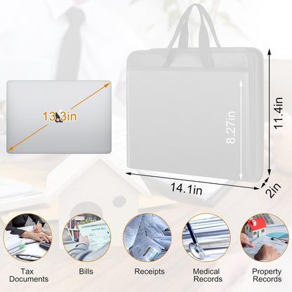 Important Document Organizer Folio Accordion File Organizer