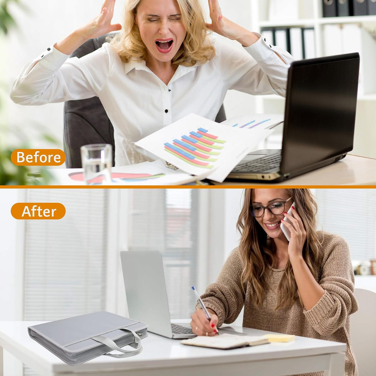 Important Document Organizer Folio Accordion File Organizer