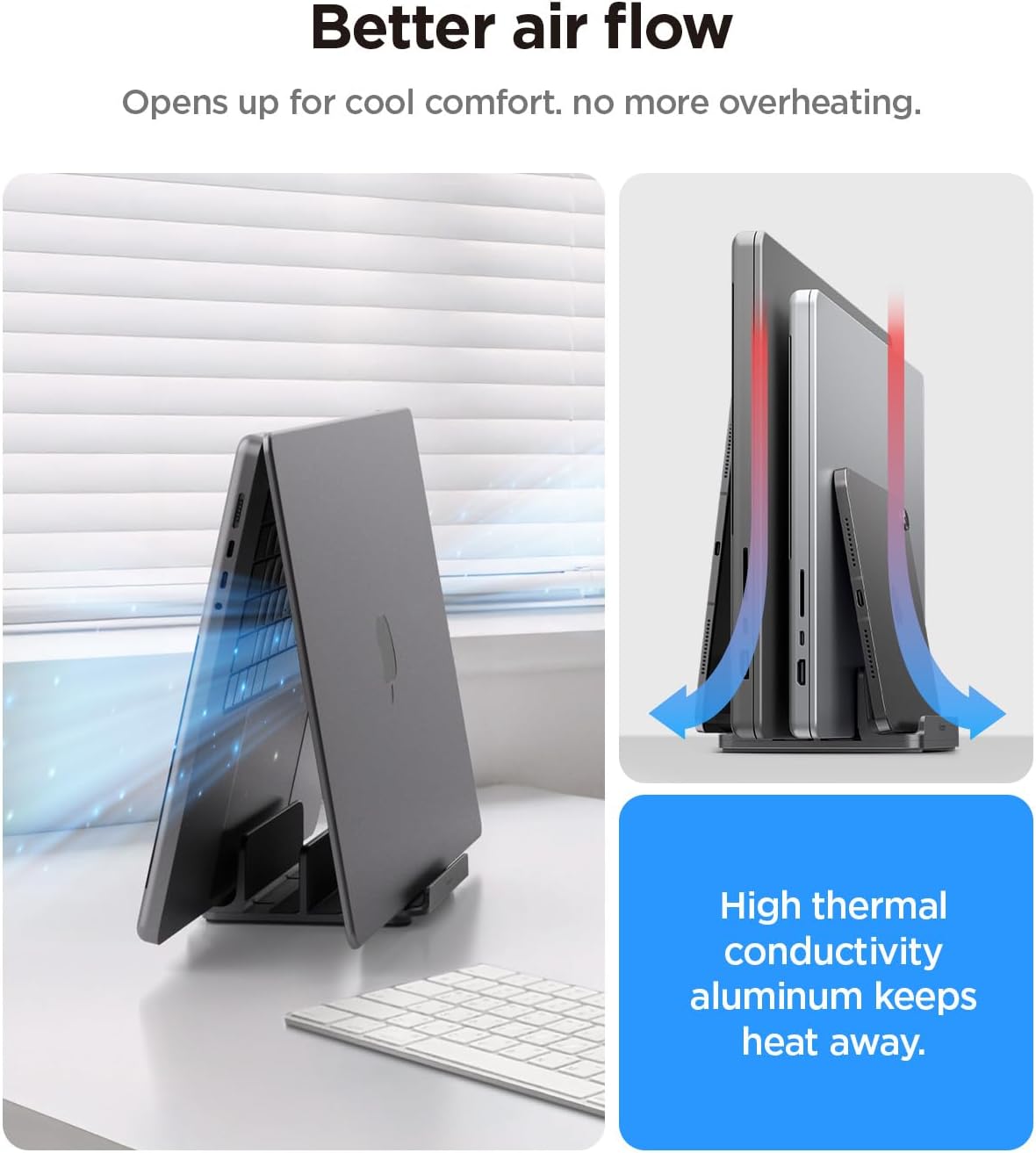 Vertical Laptop Stand Holder for Desk
