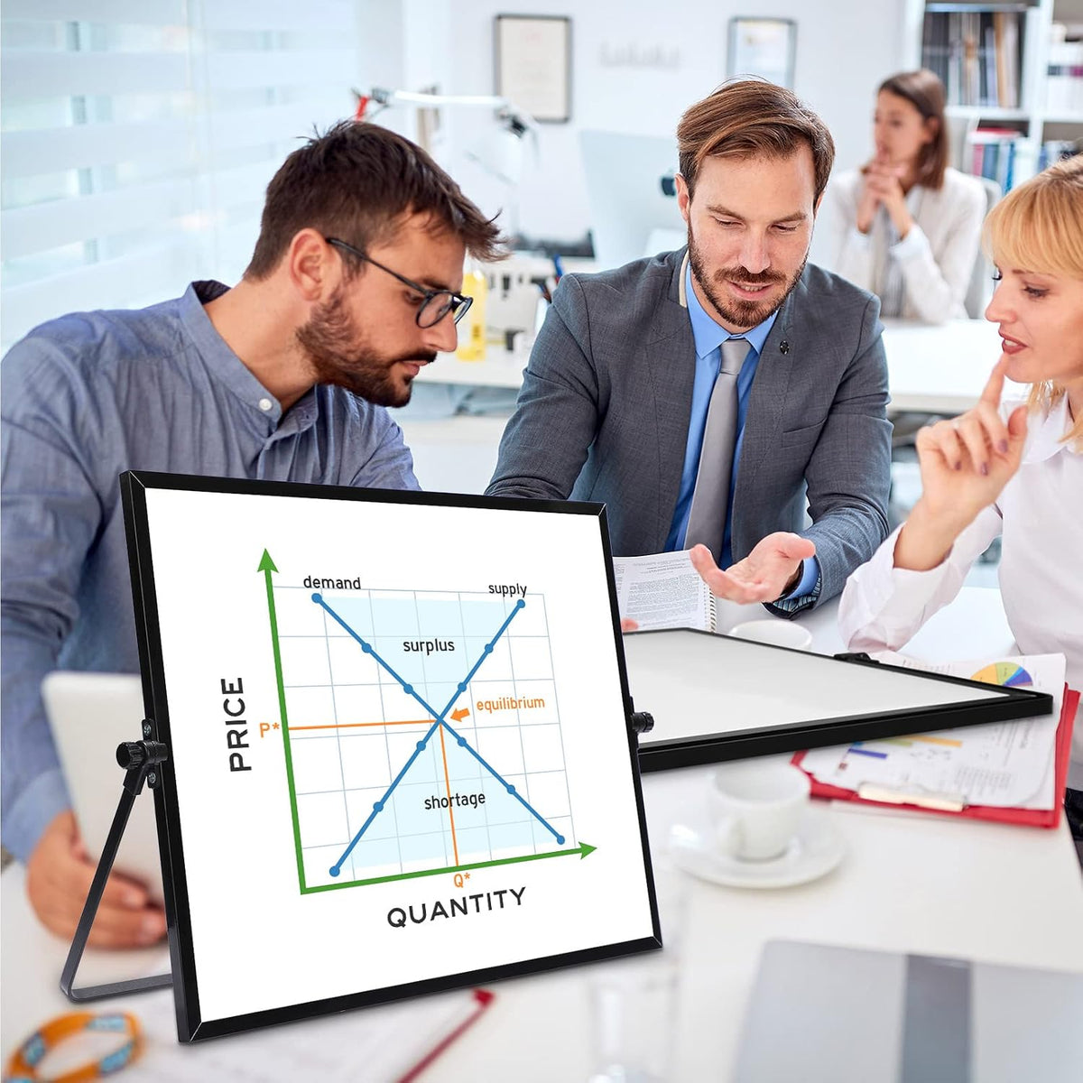 3 Pcs Dry Erase Whiteboard 16" x 12" Desktop Whiteboard Calendar