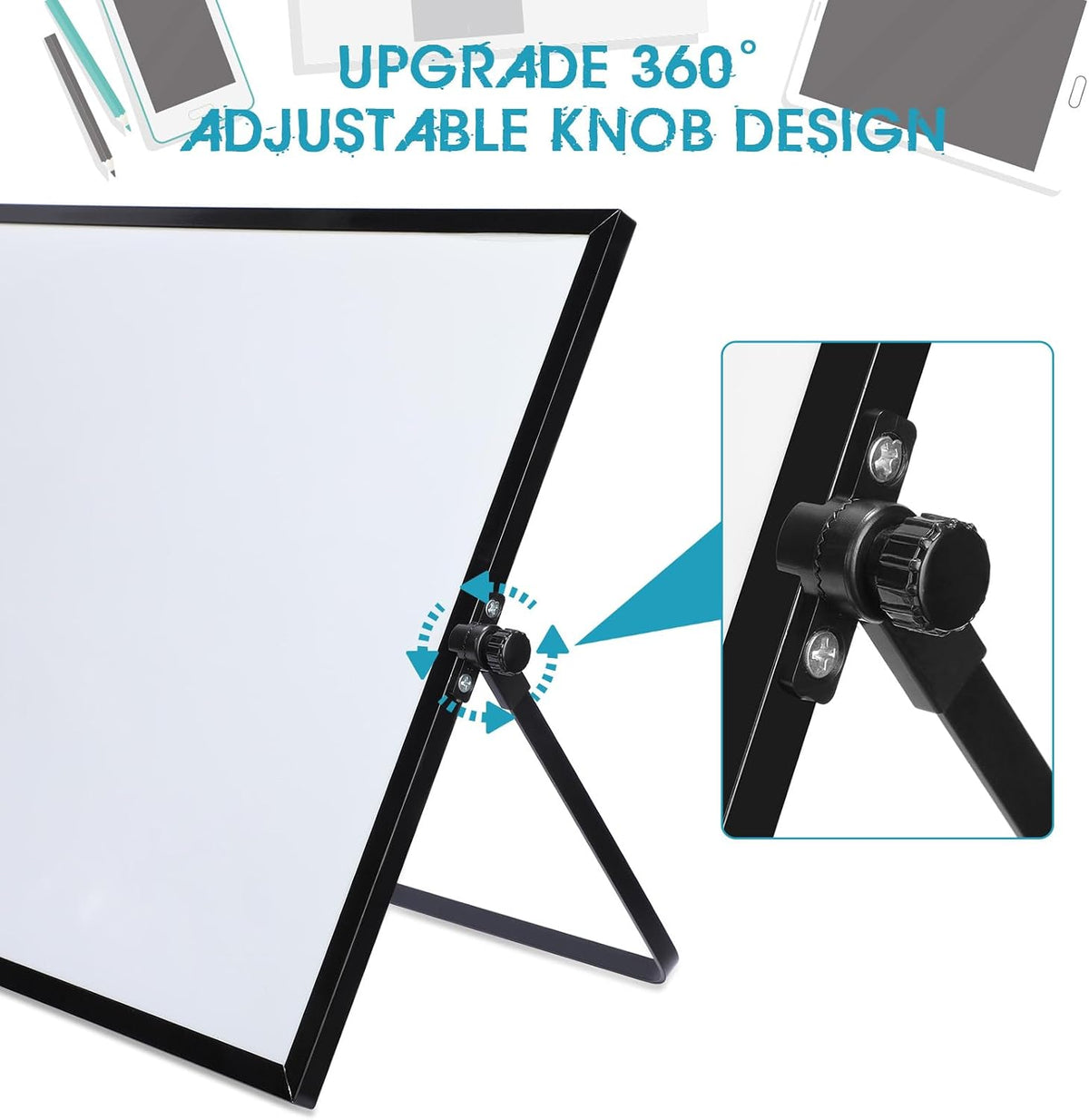 3 Pcs Dry Erase Whiteboard 16" x 12" Desktop Whiteboard Calendar
