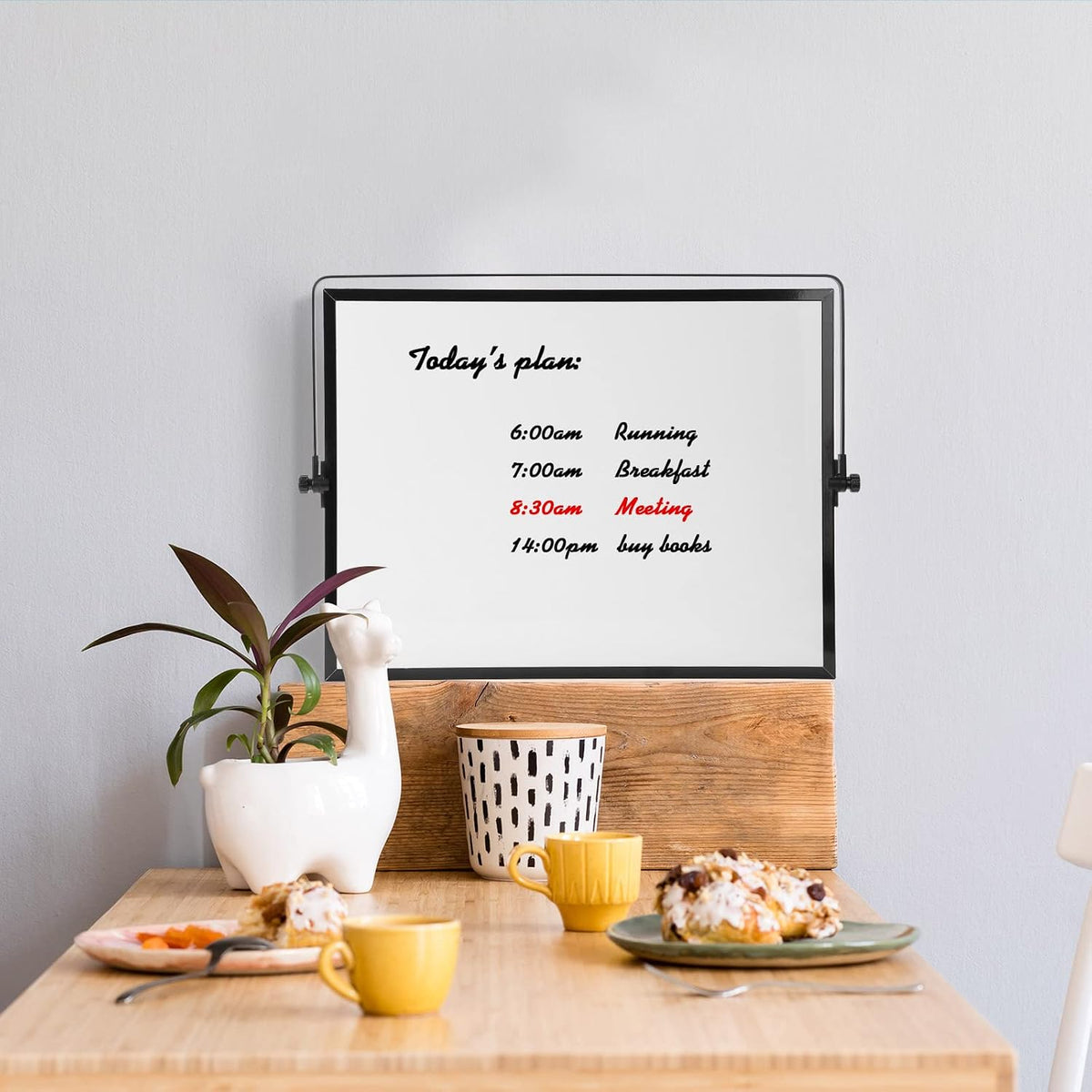 3 Pcs Dry Erase Whiteboard 16" x 12" Desktop Whiteboard Calendar