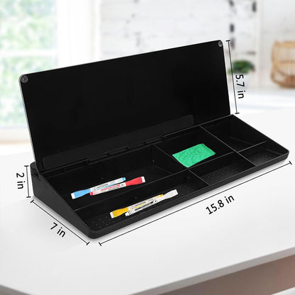 Glass Desk Whiteboard Small Dry Erase Board, White