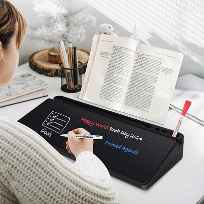 Glass Desk Whiteboard Small Dry Erase Board, White