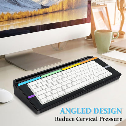 Glass Desk Whiteboard Small Dry Erase Board, White