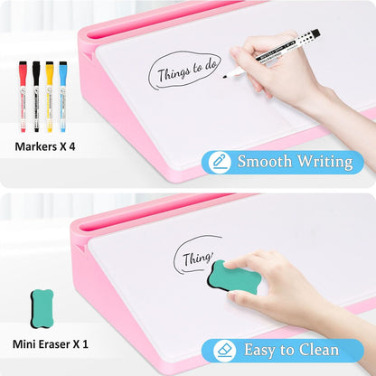 Glass Desk Whiteboard Small Dry Erase Board, White